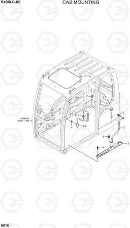 6010 CAB MOUNTING R480LC-9S, Hyundai