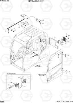 6030 CAB ASSY(2/4) R480LC-9S, Hyundai