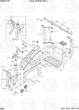 6090 CAB INTERIOR 2 R480LC-9S, Hyundai