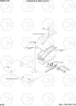 6120 CONSOLE BOX 2(LH) R480LC-9S, Hyundai