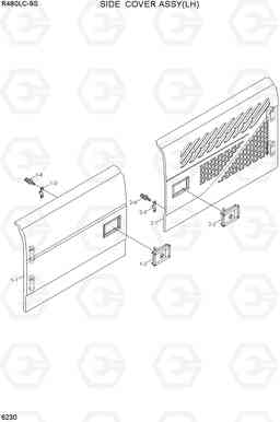 6230 SIDE COVER ASSY(LH) R480LC-9S, Hyundai