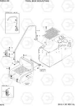 6270 TOOL BOX MOUNTING R480LC-9S, Hyundai