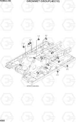 6300 GROMMET GROUP(-#0210) R480LC-9S, Hyundai