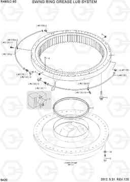6420 SWING RING GREASE LUB SYSTEM R480LC-9S, Hyundai
