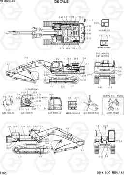 8100 DECALS R480LC-9S, Hyundai