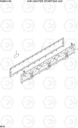 9015 AIR HEATER STARTING AID R480LC-9S, Hyundai