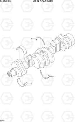 9045 MAIN BEARINGS R480LC-9S, Hyundai