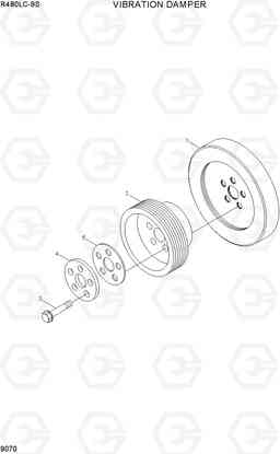 9070 VIBRATION DAMPER R480LC-9S, Hyundai