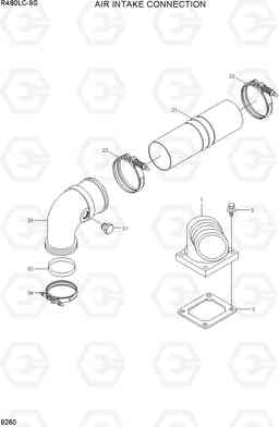 9260 AIR INTAKE CONNECTION R480LC-9S, Hyundai