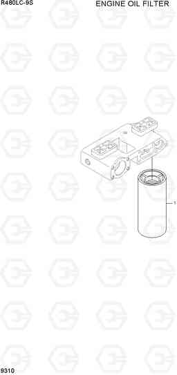 9310 ENGINE OIL FILTER R480LC-9S, Hyundai