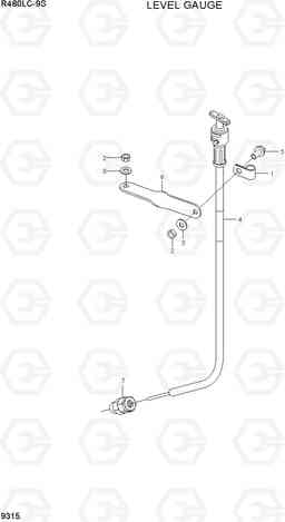 9315 LEVEL GAUGE R480LC-9S, Hyundai