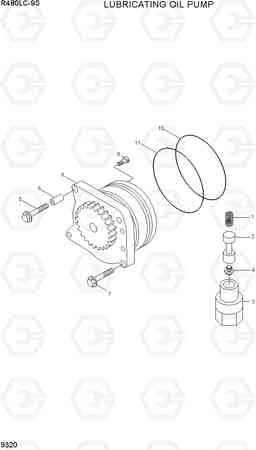 9320 LUBRICATING OIL PUMP R480LC-9S, Hyundai