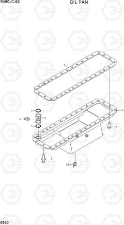 9350 OIL PAN R480LC-9S, Hyundai