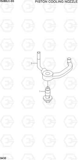 9430 PISTON COOLING NOZZLE R480LC-9S, Hyundai