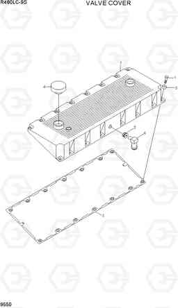 9550 VALVE COVER R480LC-9S, Hyundai