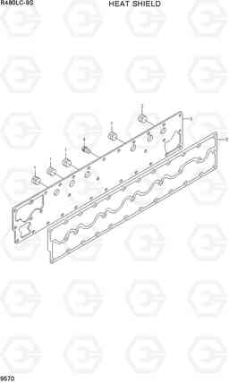 9570 HEAT SHIELD R480LC-9S, Hyundai