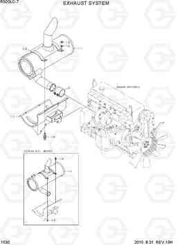 1030 EXHAUST SYSTEM R500LC-7, Hyundai