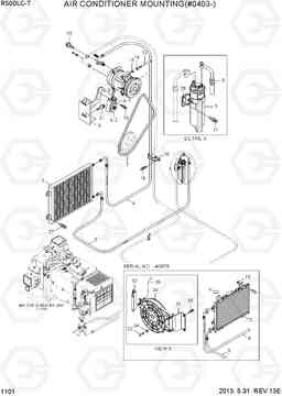 1101 AIR CONDITIONER MOUNTING(#0403-) R500LC-7, Hyundai