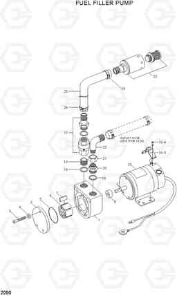 2090 FUEL FILLER PUMP R500LC-7, Hyundai