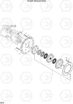 3010 PUMP MOUNTING R500LC-7, Hyundai