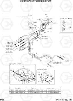 3420 BOOM SAFETY LOCK SYSTEM R500LC-7, Hyundai