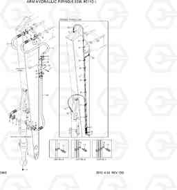 3560 ARM HYDRAULIC PIPING(6.85M, #0113-) R500LC-7, Hyundai