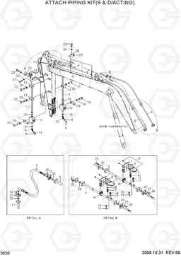 3630 ATTACH PIPING KIT(S & D/ACTING) R500LC-7, Hyundai