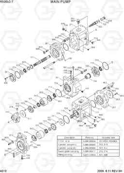 4010 MAIN PUMP R500LC-7, Hyundai