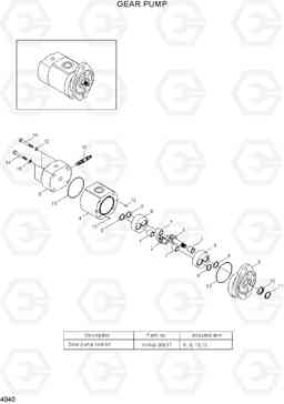 4040 GEAR PUMP R500LC-7, Hyundai