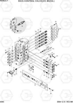 4065 MAIN CONTROL VALVE(2/3, JEIL, #0258-) R500LC-7, Hyundai