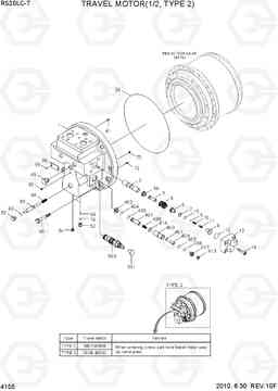 4155 TRAVEL MOTOR(1/2, TYPE 2) R500LC-7, Hyundai