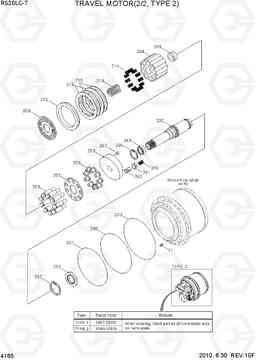 4165 TRAVEL MOTOR(2/2, TYPE 2) R500LC-7, Hyundai