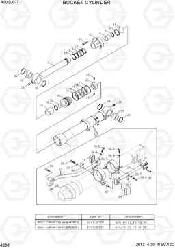 4200 BUCKET CYLINDER R500LC-7, Hyundai