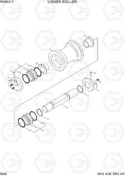 5020 LOWER ROLLER R500LC-7, Hyundai