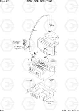 6270 TOOL BOX MOUNTING R500LC-7, Hyundai