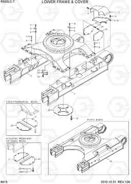 6410 LOWER FRAME & COVER R500LC-7, Hyundai