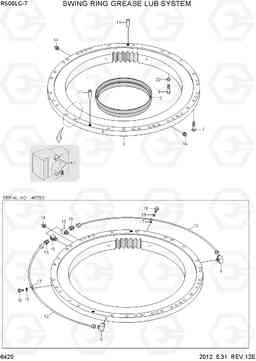 6420 SWING RING GREASE LUB SYSTEM R500LC-7, Hyundai