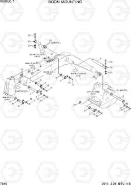 7010 BOOM MOUNTING R500LC-7, Hyundai