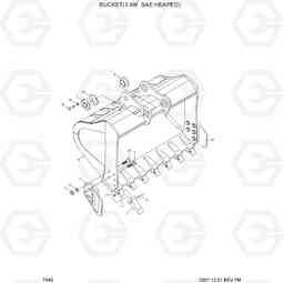 7440 BUCKET(3.60M3 SAE HEAPED) R500LC-7, Hyundai