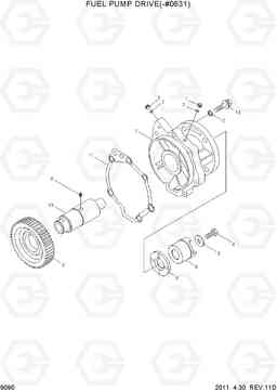 9090 FUEL PUMP DRIVE(-#0631) R500LC-7, Hyundai