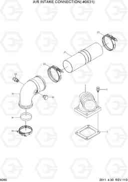 9260 AIR INTAKE CONNECTION(-#0631) R500LC-7, Hyundai