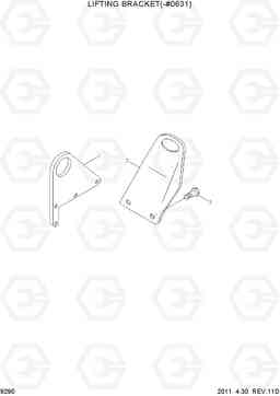 9290 LIFTING BRACKET(-#0631) R500LC-7, Hyundai