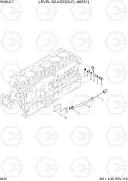 9315 LEVEL GAUGE(OLD, -#0631) R500LC-7, Hyundai