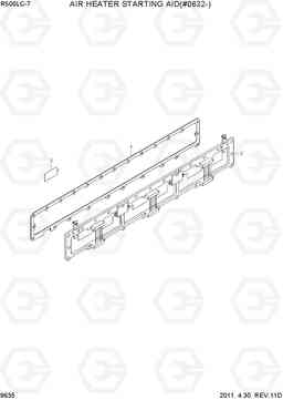 9635 AIR HEATER STARTING AID(#0632-) R500LC-7, Hyundai