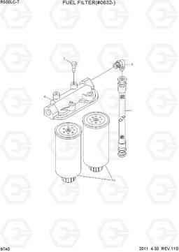 9740 FUEL FILTER(#0632-) R500LC-7, Hyundai