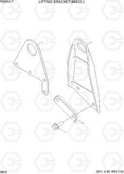 9810 LIFTING BRACKET(#0632-) R500LC-7, Hyundai