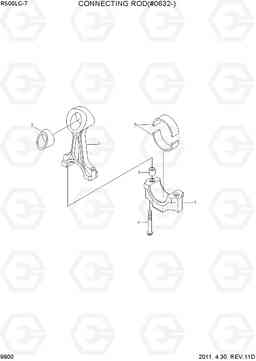 9900 CONNECTING ROD(#0632-) R500LC-7, Hyundai