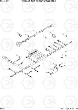 9970 WIRING ACCESSORIES(#0632-) R500LC-7, Hyundai