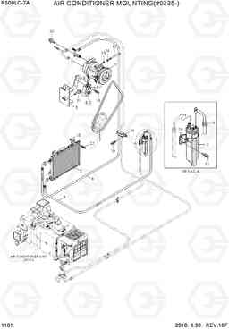 1101 AIR CONDITIONER MOUNTING(#1198-) R500LC-7A, Hyundai