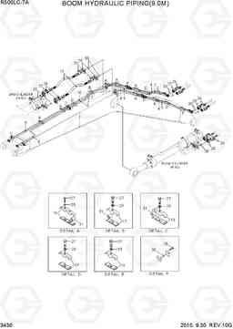 3430 BOOM HYDRAULIC PIPING(9.0M) R500LC-7A, Hyundai